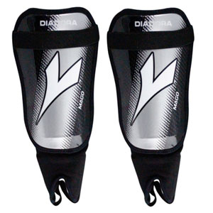 Diadora Mago Soft Shell Shin Guards - Black/White/Grey 841016-9950