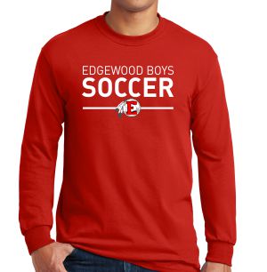 Edgewood High School Long Sleeve T-Shirt - Red EWHS-G5400-Rd