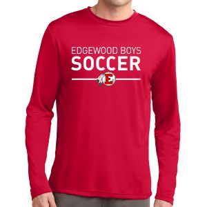 Edgewood High School Long Sleeve Performance Shirt - Red EWHS-ST350LS-Rd