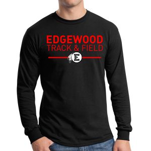Edgewood Track & Field Long Sleeve T-Shirt - Black EWTF-G5400
