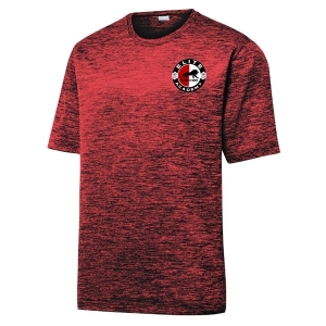 Elite Soccer Club Heather Performance Shirt - Dark Red/Black/Electric ST390-ESC