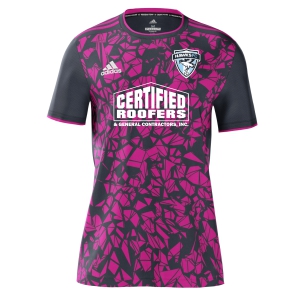 Florida Hawks FC adidas mi Competition 21 Short Sleeve Goalkeeper Jersey - Onix/Shock Pink FHFC-GL7248