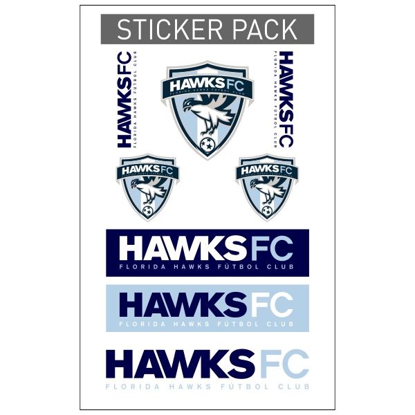 Florida Hawks FC Sticker Pack FHFC-STICKER