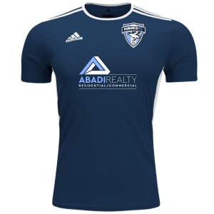 Florida Hawks FC adidas Entrada 18 Jersey - Navy/White FHFC-CF1036