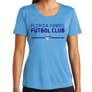 Florida Hawks FC Women's Performance Shirt - Light Blue LST350-FHFCLB