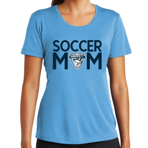 Florida Hawks FC Women's Soccer Mom Performance Shirt - Light Blue LST350-FHFCSM