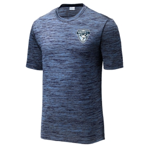Coral Spring United Heather Performance Shirt - Carolina Blue/True Navy/Black ST390-FHFC