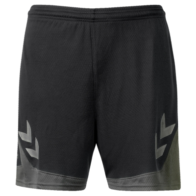 Hummel Women's Lead Poly Shorts - Black/White 207398-2001