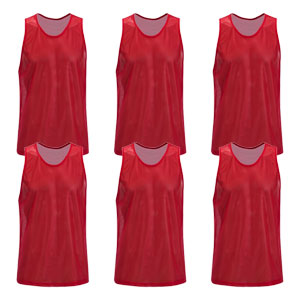 Kwik Goal Training Vest - Red - Pack Of 6 19A1-R6