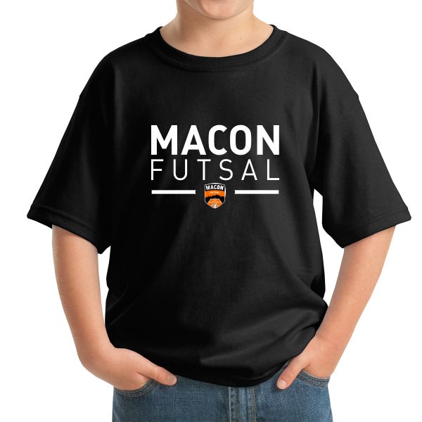 Macon Futsal Youth T-Shirt - Black MF-5000B
