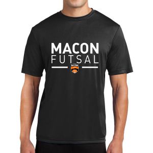 Macon Futsal Short Sleeve Performance Shirt - Black MF-ST350