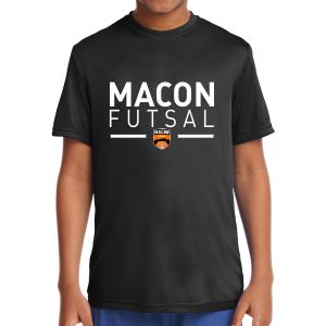 Macon Futsal Youth Performance Shirt - Black MF-YST350