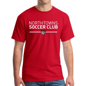 Northtowns Soccer Club T-Shirt - Red NSC-G5000