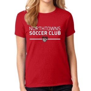 Northtowns Soccer Club Women's T- Shirt - Red NSC-G5000L