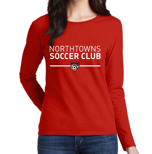 Northtowns Women's Long Sleeve T-Shirt - Red NSC-G5400L