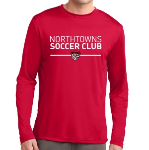 Northtowns Soccer Club Long Sleeve Performance Shirt - Red NTU-ST350LS