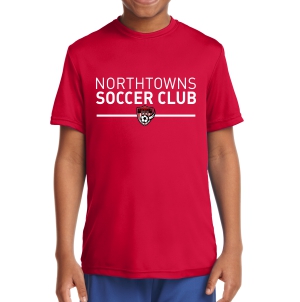 Northtowns Soccer Club Youth Performance Shirt - Red NSC-YST350