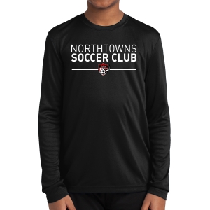 Northtowns Soccer Club Youth Long Sleeve Performance Shirt - Blk NSC-YST350LS-Blk