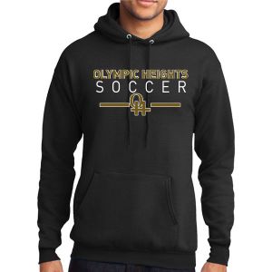 Olympic Heights Hooded Sweatshirt - Black PC78H-OH