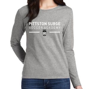 Pittston Surge Soccer Academy Women's Long Sleeve T-Shirt - Sports Grey PPSA-G5400L