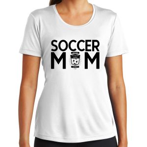 Pittston Surge Soccer Academy Women's Soccer Mom Performance Shirt - White LST350-PSSA-W