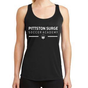 Pittston Surge Soccer Academy Women's Racerback Tank - Black LST356-PSSA