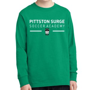 Pittston Surge Soccer Academy Youth Long Sleeve T-Shirt - Kelly Green PSSA-PC54YLS