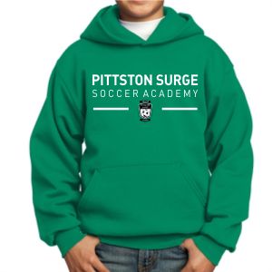 Pittston Surge Soccer Academy Youth Hooded Sweatshirt - Kelly Green PSSA-PC90YH