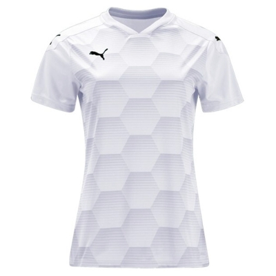 Puma Women's Team Final 21 Graphic Jersey - Puma White/Gray 704368-04