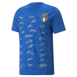 PUMA Italy Signature Winner T-Shirt - Blue /Gold 769992-04