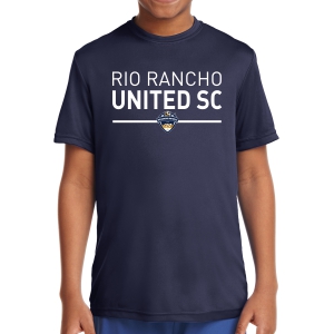 Rio Rancho United Youth Short Sleeve Performance Shirt - Navy RRU-YST350