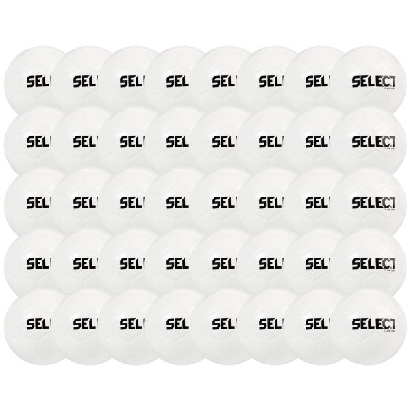 Select Club Dual Bonded Soccer Ball - White/White - 40 Pack CLUBDBWH-40Pk