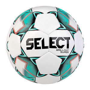 Select Brilliant Super Mini Soccer Ball - White/Green 2015910006