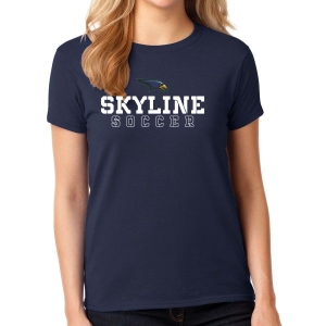 Skyline Soccer Women's T-Shirt- Navy 5000L-NSL