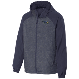Skyline Soccer Sport Tek Hooded Wind Breaker Jacket - Navy JST40-SLS