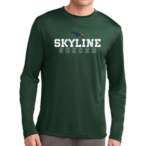 Skyline Soccer Long Sleeve Performance Shirt - Forest Green ST350LS-FGSL