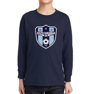 South Suburban Soccer Academy Youth Long Sleeve T-Shirt - Navy SSSA-5400B