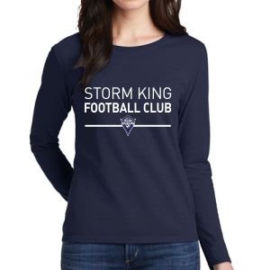 Storm King FC Supporter Women's Long Sleeve T-Shirt - Navy 5400L-SK