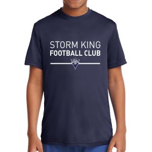 Storm King FC Youth Short Sleeve Performance Shirt - Navy YST350-SK