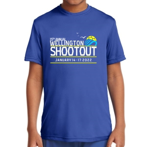 Wellington Shootout Youth Performance Shirt - Blue WWSC-RB-YST350B-SO