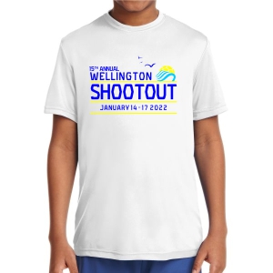 Wellington Shootout Youth Performance Shirt - White WWSC-W-YST350B-SO